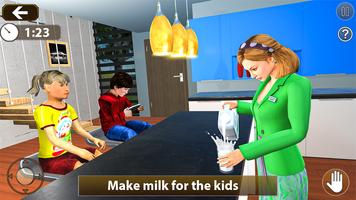 Family Simulator Baby Games 3D پوسٹر