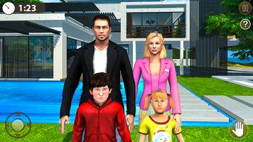 Family Simulator Baby Games 3D स्क्रीनशॉट 1
