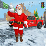 Santa Christmas Gift Delivery