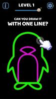 One Line Puzzle - Single Draw الملصق