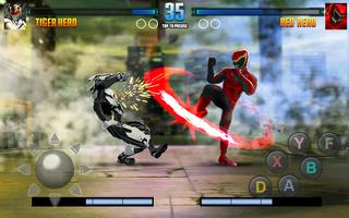 Hero Dino Fight Ninja Warrior ảnh chụp màn hình 1