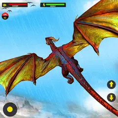 Flying Dragon City Attack: Robot Games
