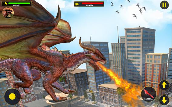 Flying Dragon City Attack- Dragon Games 2021 screenshot 4