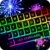 Neon LED Keyboard Fonts, RGB