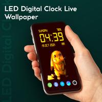 Led Digital Clock постер