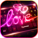 APK Neon Love Keyboard