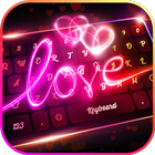 Neon Love Keyboard icône
