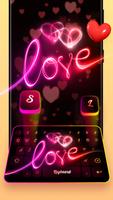 Neon Love Keyboard capture d'écran 1