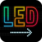 Criador de banners de text LED ícone
