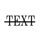Strike Text आइकन