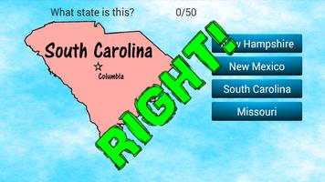 U.S. States and Capitals Quiz capture d'écran 2