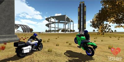 Moto Sport Bike Escape : Car Police Chase تصوير الشاشة 1