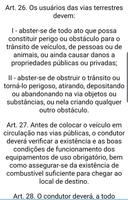 Código Brasileiro de Trânsito Plakat