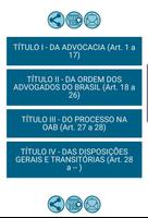 Estatuto da Advocacia تصوير الشاشة 1