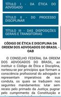 Código de Ética da OAB Plakat