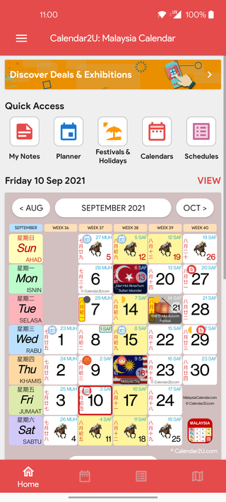 Malaysia Calendar poster