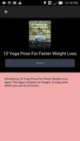 10 Yoga Pose For Faster Weight Loss capture d'écran 2