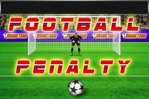 Football penalty. Shots on goa poster