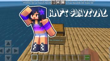 Maps Block Raft Survival স্ক্রিনশট 1