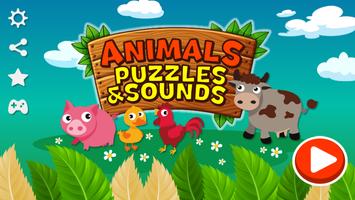 Animaux - puzzles et sons Affiche