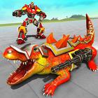 Monster Crocodile Robot Rampage City Attack Zeichen