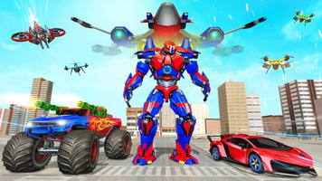 Robot Transform Game Jet Robot Affiche