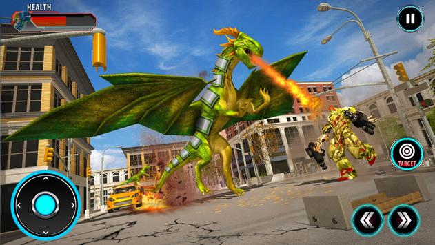 Deadly Flying Dragon Attack : Robot Games screenshot 8