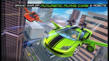 Flying Army Car Transform Robot Shooting Game capture d'écran 2