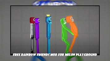 Rainbow friends Mod for melon Affiche