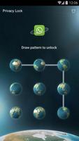 AppLock Theme - Night Earth captura de pantalla 1