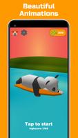 Panda Surfer Affiche
