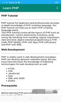 New Learn PHP capture d'écran 3
