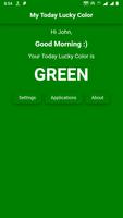 My Today Lucky Color Affiche