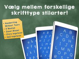 Børnespil - Lær at skrive det danske ABC alfabet 스크린샷 2