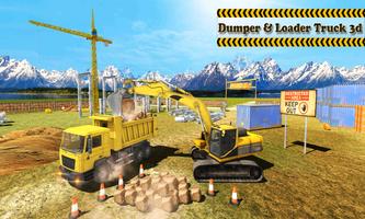 Dump & Loader Truck Free Poster