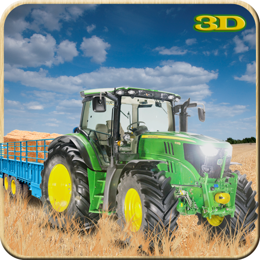 Farm Tractor Logs Transport