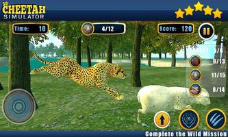 Angry Cheetah Wild Attack Sim Poster