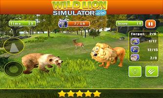 Wild Angry Lion Revenge Sim 3D Poster