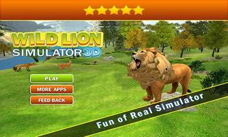 Wild Angry Lion Revenge Sim 3D captura de pantalla 1