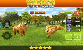 Wild Angry Lion Revenge Sim 3D captura de pantalla 2