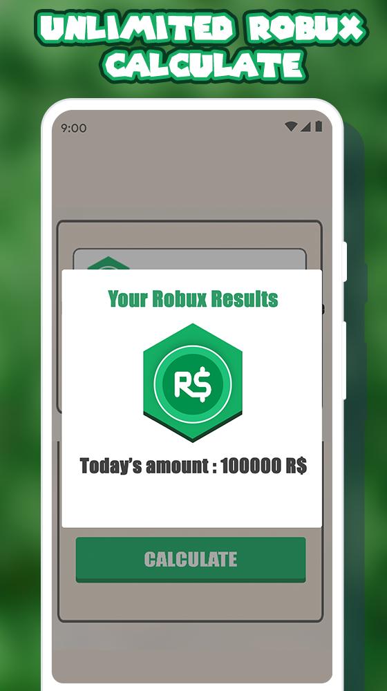 Free Robux Calculator For Roblox For Android Apk Download - roblox calu download