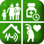 Elderly Care: health + protect icon