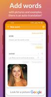 Flashcards: learn languages syot layar 1