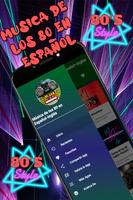 Musica de los 80 en español Plakat