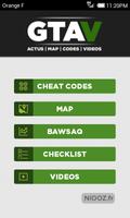Cheat-Code und Karte für GTA V Plakat