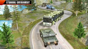 Mountain Army Bus Driving 2019:  GBT Bus Games 3D Ekran Görüntüsü 1
