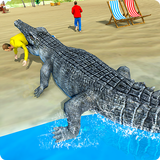 hongerige krokodil aanval 3D: 