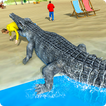 affamé attaque de crocodile 3D