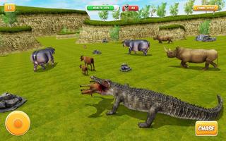 Hungry Crocodile Attack 3D اسکرین شاٹ 2