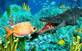 جائع تمساح هجوم 3D: جديد ألعاب تصوير الشاشة 1